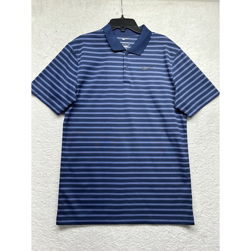 Nike Mens Size S Navy Blue Victory+ Dri Fit Golf Polo Shirt New (T8)